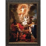 Resurrection of Christ w/ Ornate Dark Frame (11x16)