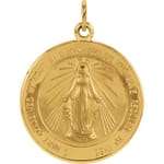 Round Miraculous Medal -14KT