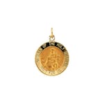 Round Scapular Medal - 14K Gold
