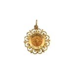 Round St. Jude Pendant Medal - 14K Gold