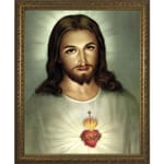 Sacred Heart w/ Gold Frame 