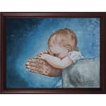 Safe in Arms by Susan Brindle w/ Cherry Frame 