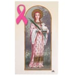 Saint Agatha Breast Cancer Personalized Prayer Card     (Priced Per Card)