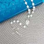 SS Mother of Pearl Rosary - 8mm