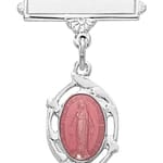 SS Pink Miraculous Medal Baby Pin