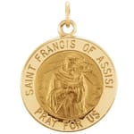 St. Francis of Assisi Medal-14K Gold