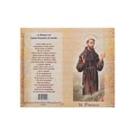 St. Francis of Assisi - Mini Lives of the Saints Folded Prayer Card 