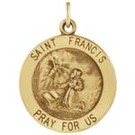 St. Francis Medal-14K Gold