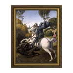 St. George and the Dragon w/ Gold Frame 