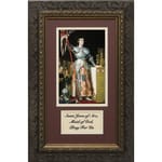 St. Joan of Arc (Matted with Prayer in Dark Ornate Frame) 8x14