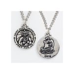 St. Jude Thaddeus Pewter Medal, 24 inch chain