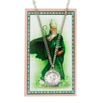 St. Patrick Patron Saint Prayer Card w/ Medal<!patrickmedal>