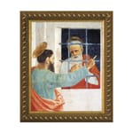 St. Paul Visits St. Peter w/ Gold Frame (8x10)
