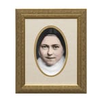 St. Thérèse of Lisieux (Matted, w/ Gold Frame) 8x10