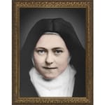 St. Thérèse of Lisieux w/ Gold Frame