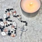 Stations of the Cross Rosary - Black Wood