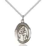 Sterling Silver Blessed Caroline Gerhardinger Pendant w/ Chain
