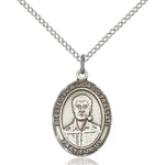 Sterling Silver Blessed Pier Giorgio Frassati Pendant w/ Chain