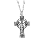 Sterling Silver Celtic Crucifix with 24 inch chain