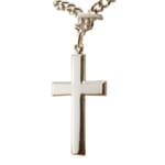 Sterling Silver Cross on 24 inch chain