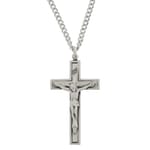Sterling Silver Crucifix with 24 inch chain