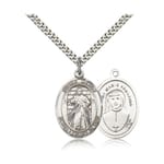 Sterling Silver Divine Mercy Pendant w/ chain