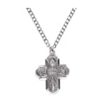 Sterling Silver Four-Way Medal on 24 inch chain