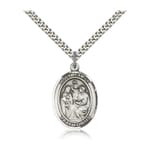 Sterling Silver Holy Family Pendant w/ chain