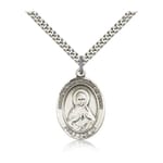Sterling Silver Immaculate Heart of Mary Pendant w/ chain