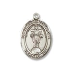 Sterling Silver Our Lady of All Nations Pendant w/ Chain
