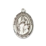 Sterling Silver Our Lady of Consolation Pendant w/ Chain
