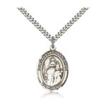 Sterling Silver Our Lady of Consolation Pendant w/ chain