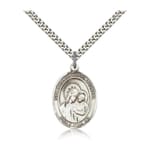 Sterling Silver Our Lady of Good Counsel Pendant w/ chain