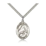 Sterling Silver Our Lady of Grapes Pendant w/ chain