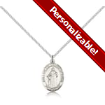 PERSONALIZE: Sterling Silver Our Lady Of Knots Pendant w/ Chain