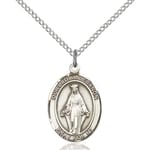 Sterling Silver Our Lady of Lebanon Pendant w/ Chain