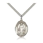 Sterling Silver Our Lady of Lebanon Pendant w/ chain