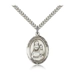 Sterling Silver Our Lady of Loretto Pendant w/ chain