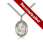 Sterling Silver Our Lady of Lourdes Pendant w/ chain