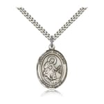 Sterling Silver Our Lady of Mercy Pendant w/ chain