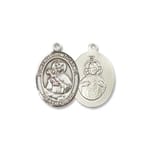 Sterling Silver Our Lady of Mount Carmel Pendant w/ Chain