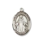 Sterling Silver Our Lady of Peace Pendant w/ Chain