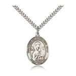 Sterling Silver Our Lady of Perpetual Help Pendant w/ chain