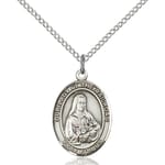 Sterling Silver Our Lady of the Railroad Pendant w/ Chain