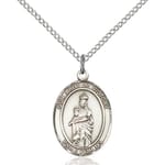 Sterling Silver Our Lady of Victory Pendant w/ Chain