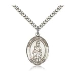 Sterling Silver Our Lady of Victory Pendant w/ chain