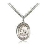Sterling Silver Pope Saint Eugene I Pendant w/ chain