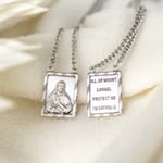 Sterling Silver Scapular with 30 inch Chain