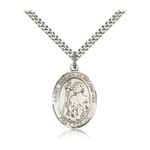 Sterling Silver St. Adrian of Nicomedia Pendant w/ chain