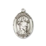 Sterling Silver St. Aedan of Ferns Pendant w/ Chain